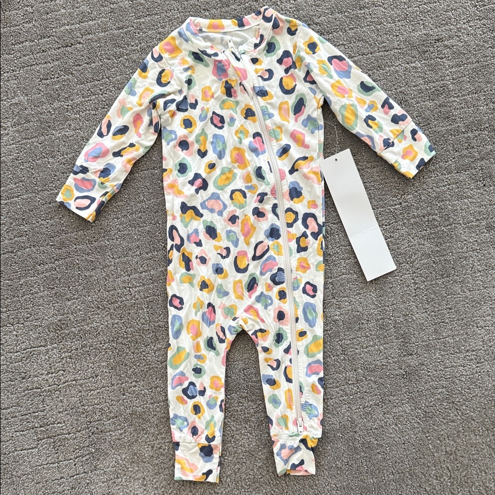 Pink Chicken Colorful Patterned Kids Footie